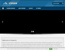 Tablet Screenshot of esperim.com